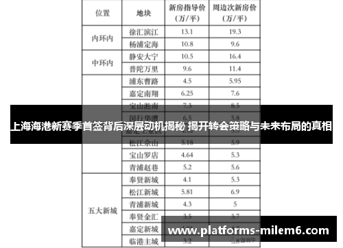 上海海港新赛季首签背后深层动机揭秘 揭开转会策略与未来布局的真相